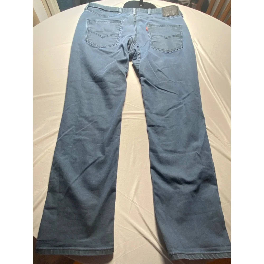 Levis 511 Slim Fit Blue Grey Stretch Pants 38x30 19111-0044
